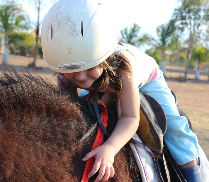 girl on horseback ride
