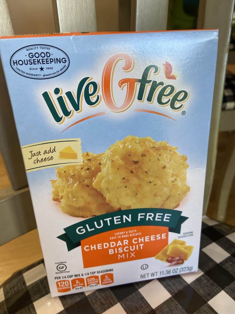 Live G Free cheddar cheese biscuit mix
