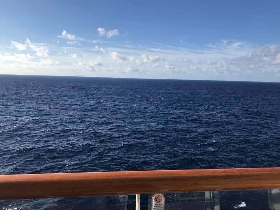ocean view from Disney Cruise Line