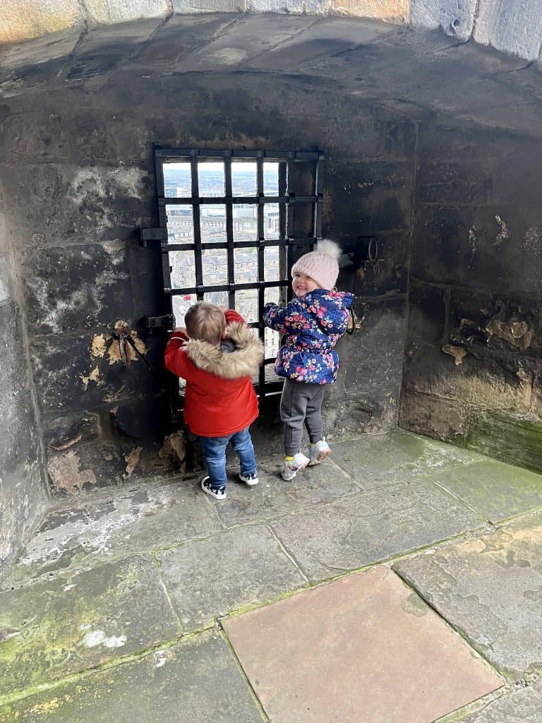 Edinburgh castle with kids