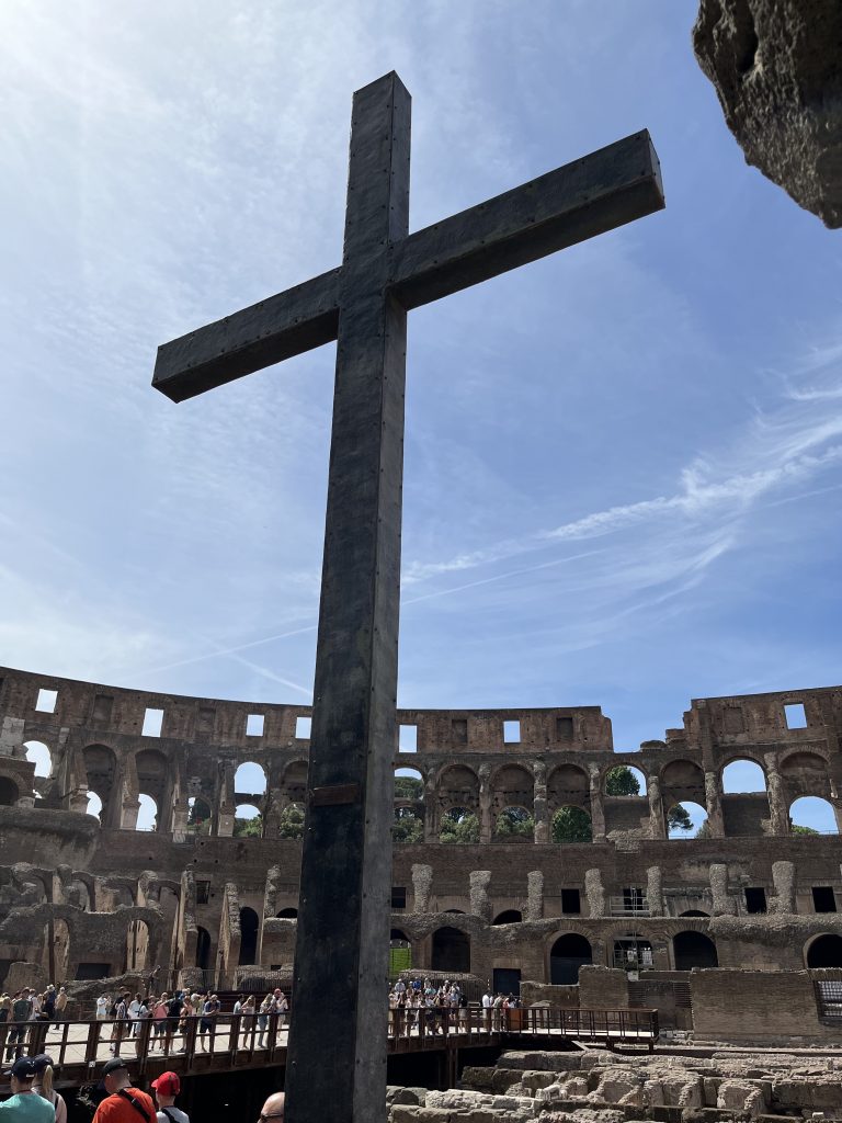 Cross at the Colosseum