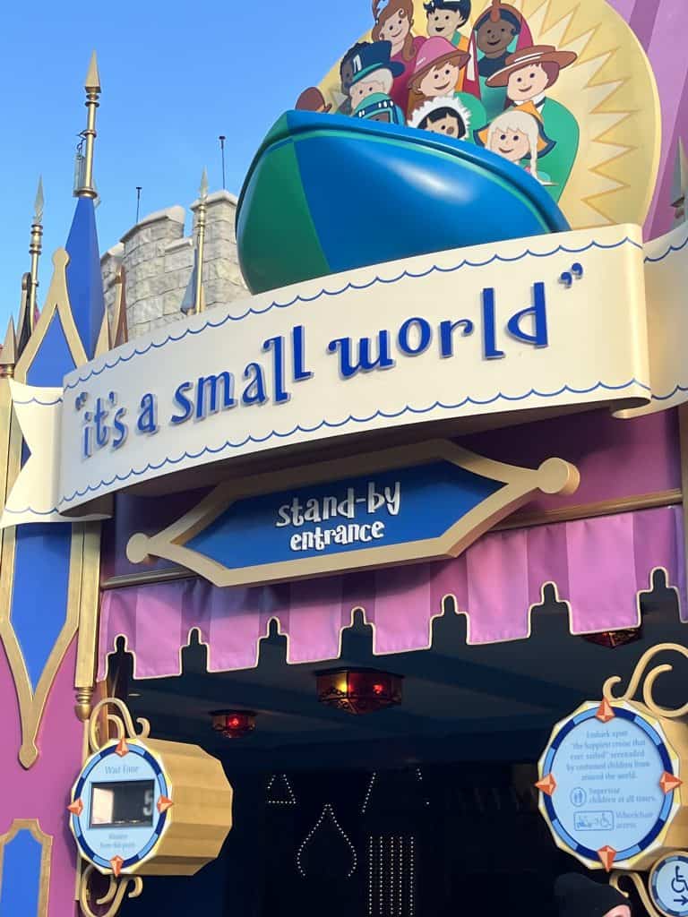 it's a small world entrance