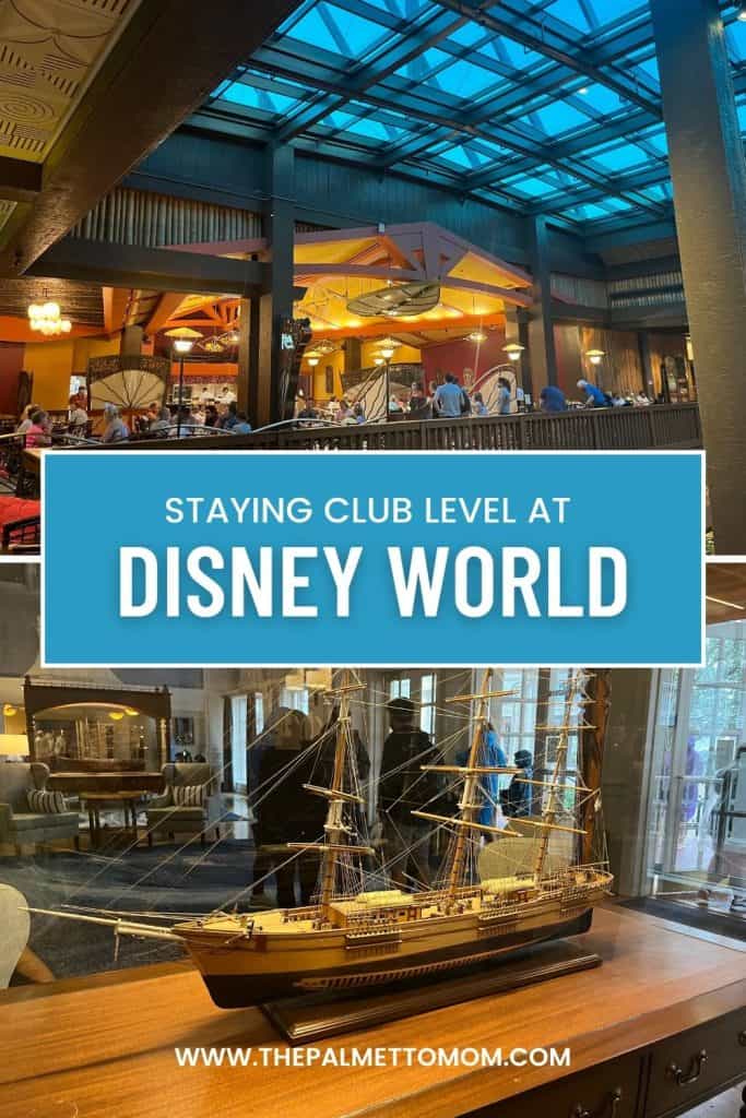 club level at Disney world pin