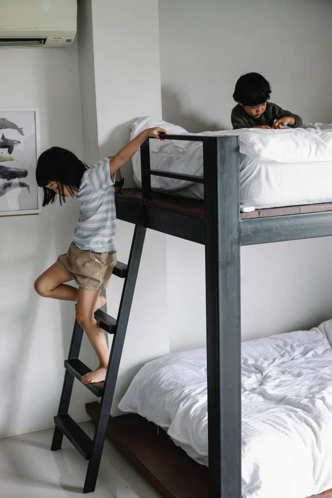 bunk beds with kids