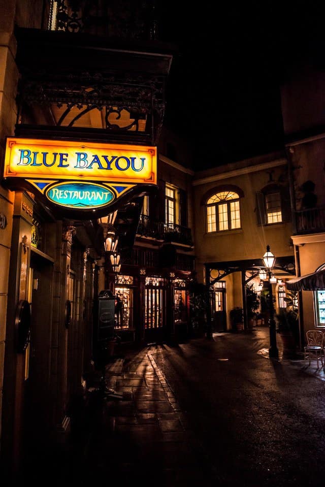 Blue Bayou at night