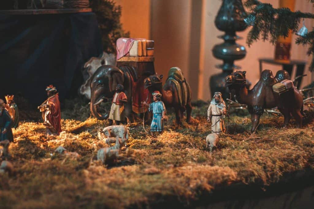 Nativity on table
