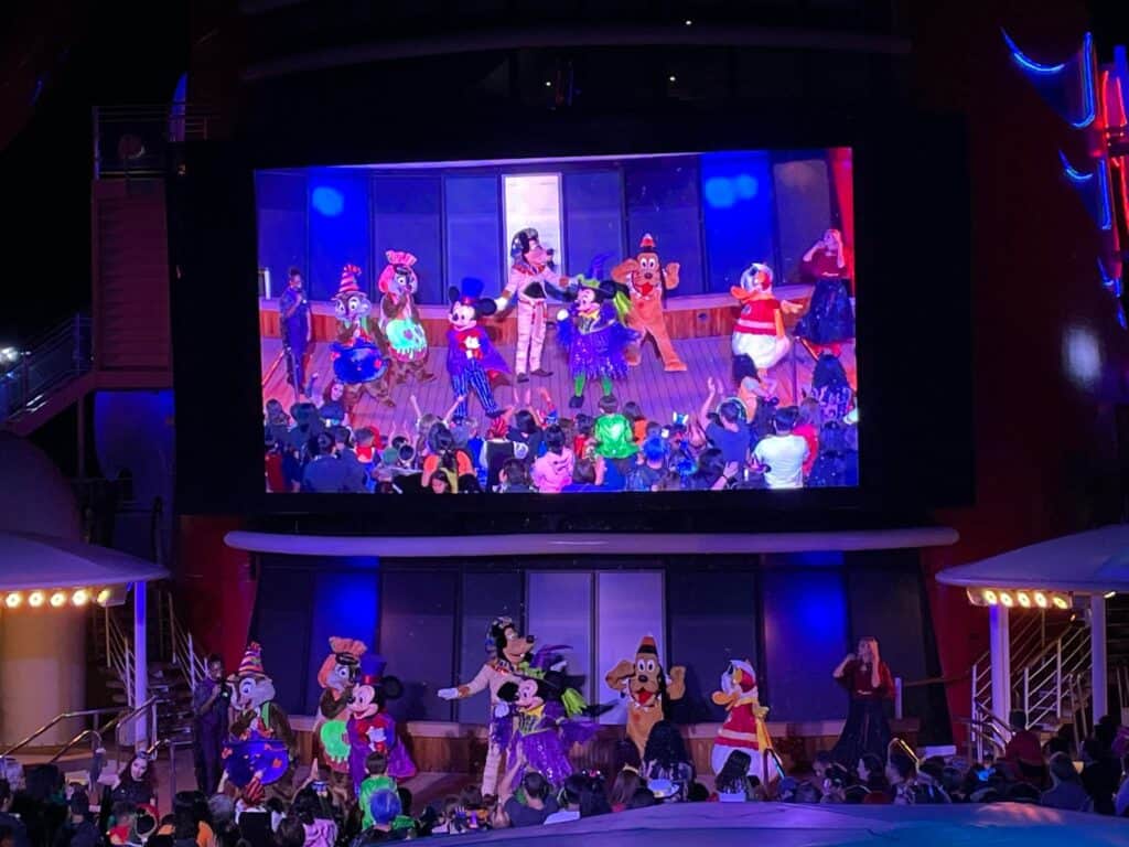 Halloween on the High Seas dance party on Disney Cruise Line