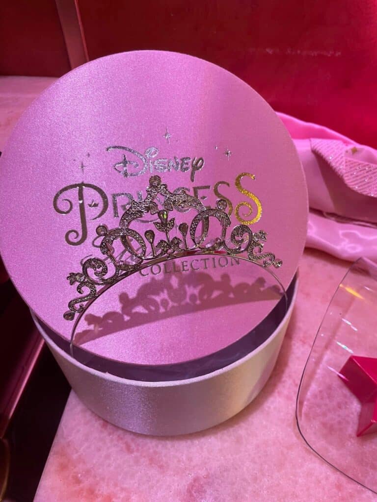 crown on top of Disney Princess box